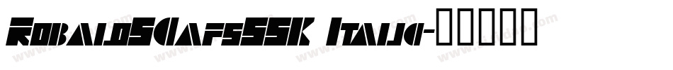 RobaloSCapsSSK Italic字体转换